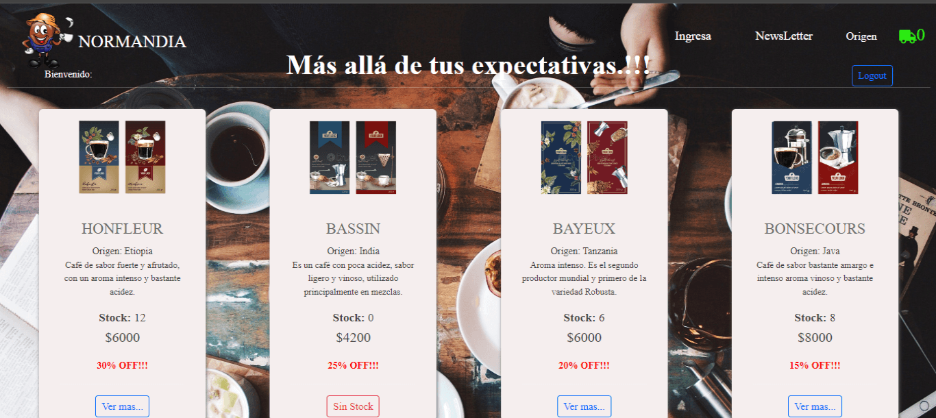 Captura de Café Normandía