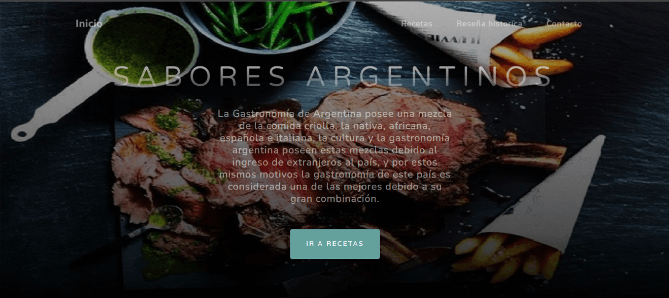 Captura de Sabores Argentinos